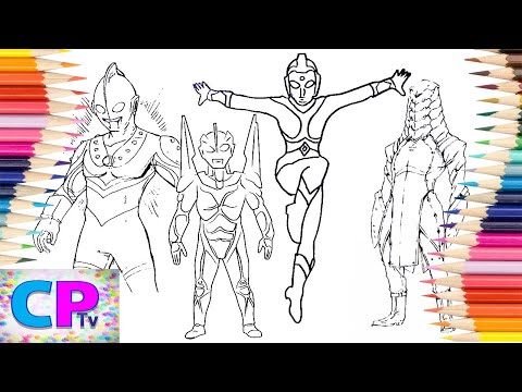 Ultraman Coloring Pages/Ultraman Zoffy/Ultraman Noa/Ultraman Yullian/Alien Bris Coloring/NCS Music
