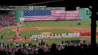 BAL@BOS: Big Papi's daughter sings the anthem
