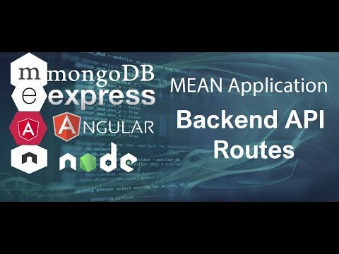 Mean Stack Tutorial 4 Backend API Routes
