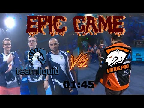 TEAM LIQUID VS VIRTUS PRO THE MOST EPIC MOMENTS OF THE DEPARTURE!