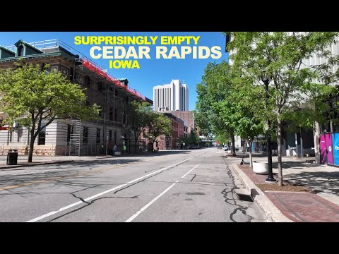 The Surprisingly Empty City Of Cedar Rapids, IOWA