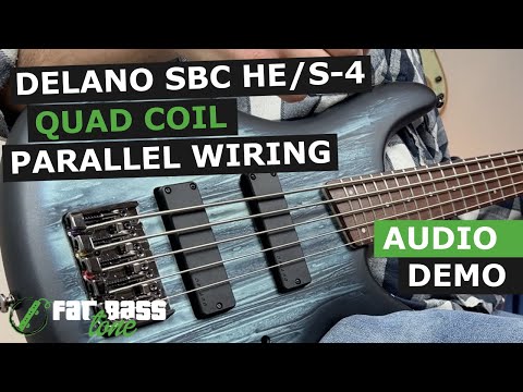 Delano SBC HE/S-4 (Parallel Wiring) Soapbar Pickups Demo