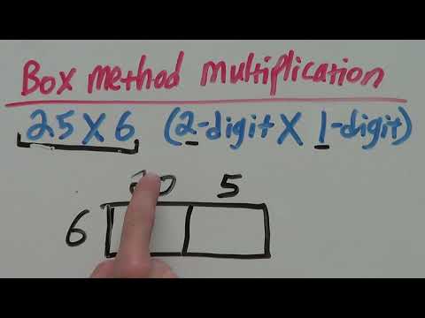 Box Method Multiplication 2 Digit By 1 Digit