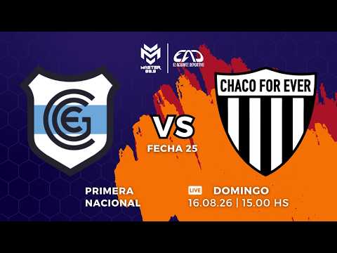 🔴 EN VIVO | Gimnasia de Jujuy vs. Chaco For Ever | Primera Nacional - Fecha 25 | Master