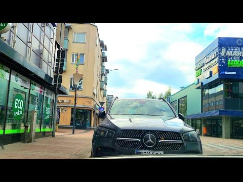 Summer in Finland, Beautiful city of Joensuu, By car around the city