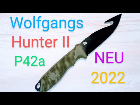 Odenwolf ehem. Wolfgangs Hunter 2 Neu Mod. 2022 Jagdmesser 42a konform Outdoormesser Bushcraft
