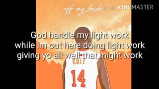 Aaron Cole - Off my back lyrics