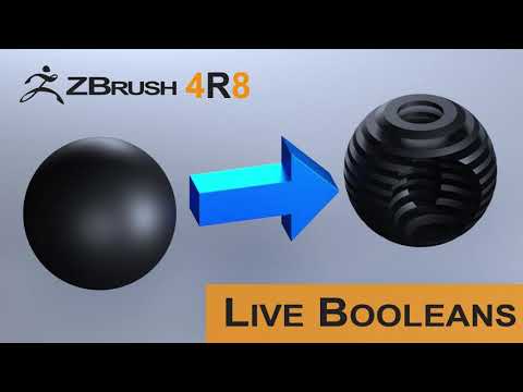 How And What  Is Live Boolean In Zbrush (2019)