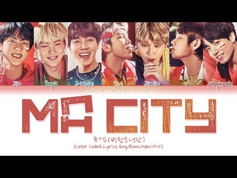 BTS - MA CITY (Color Coded Lyrics Eng/Rom/Han/가사)