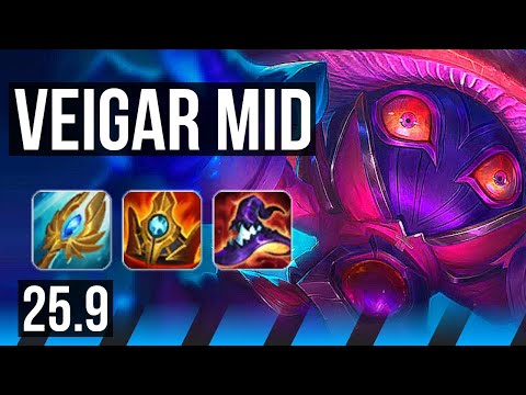 VEIGAR vs VIKTOR (MID) | 10/3/8 | NA Grandmaster | 25.9