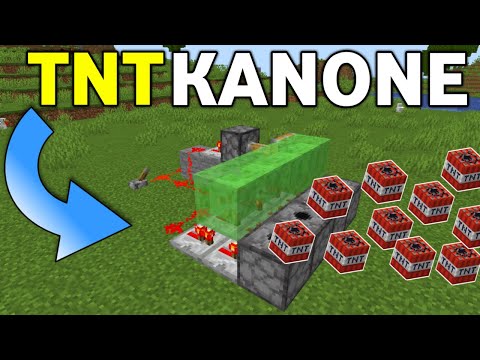 Minecraft TNT Kanone bauen einfach | Minecraft Tutorial