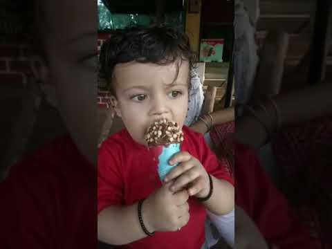 Baby eating ice cream | funny baby moments