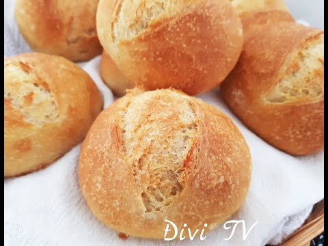 Knusper - Brötchen über Nacht ohne kneten/ Bread rolls overnight without kneading