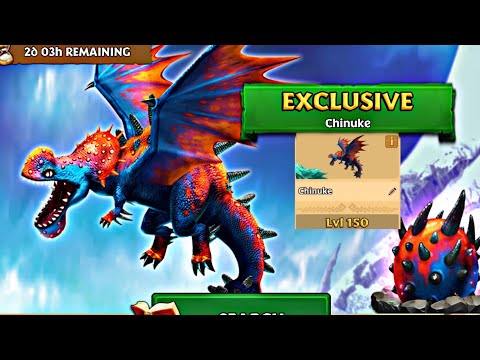 CHINUKE Max Level 150 Titan Mode - Exclusive Windgnasher - Dragons:Rise of Berk
