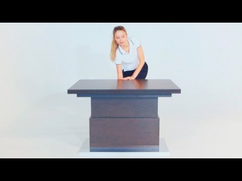 Миниатюра изображения товара Стол-трансформер Levmar Slide WT (белый/опоры нержавеющая сталь)