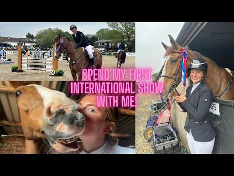 spend my first INTERNATIONAL HORSE SHOW with me *I CAME SECOND 🥈*
