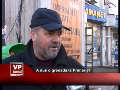 A dus o grenadă la Primărie!