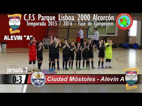 Jornada 2 F.CAMP. - ALEVIN A - C.F.S Parque Lisboa 2000 Alcorcón Vs C.Móstoles- 2015/16