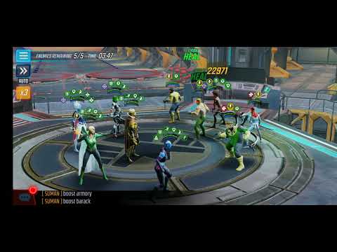 732k iw VS 734K H4h in alliance war - MARVEL strike force - MSF