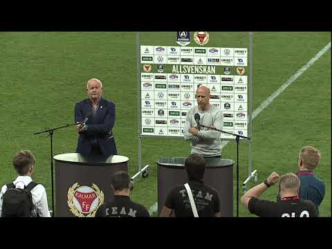 Presskonferensen efter Kalmar FF- BK Häcken 2-3, 12 juli 2021