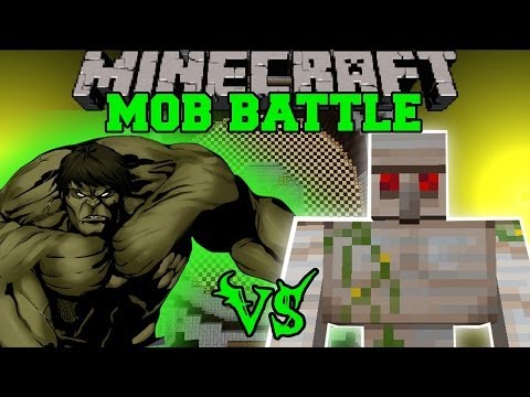 EPIC Showdown: Hulk vs Mutant Iron Golem in Minecraft!
