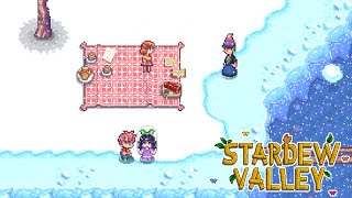 雪が降り積もる中でピクニックしてる、、、【STARDEW VALLEY】♯55