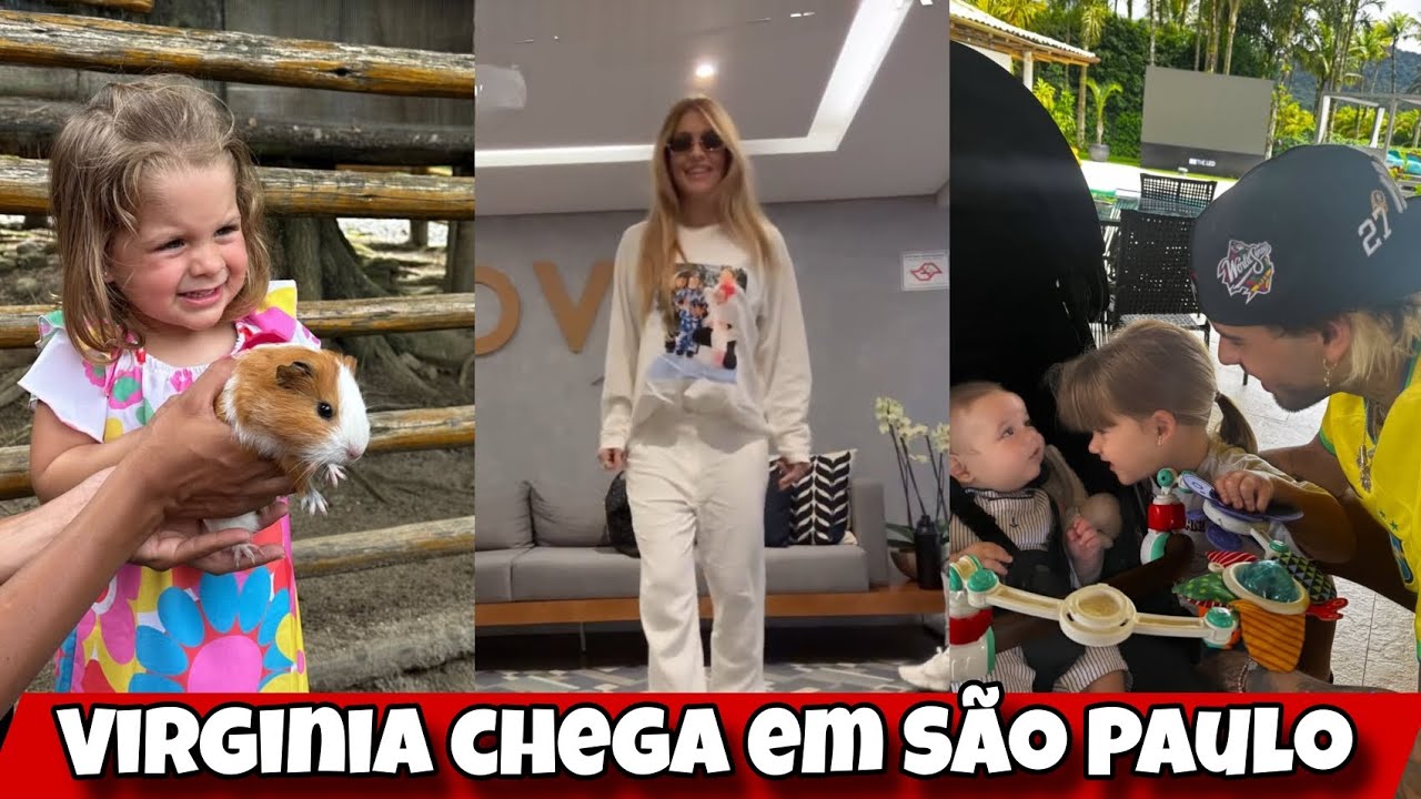 Virginia chega em São Paulo e comemora fim do tratamento