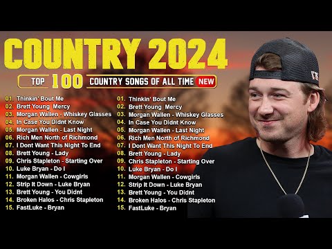 Morgan Wallen, Luke Combs, Chris Stapleton, Luke Bryan, Kane Brown 💓 Country Music Playlist 2024