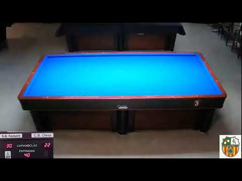 LLIGA CATALANA 3 BANDES 3ª. DIV  -  S.B. FOMENT C  vs  C.B. OLESA A