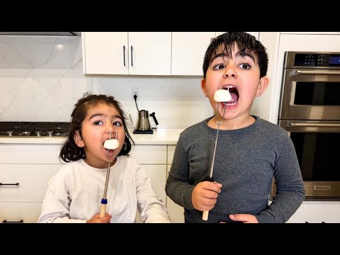 How To Make S'mores at Home | Kids' First Time