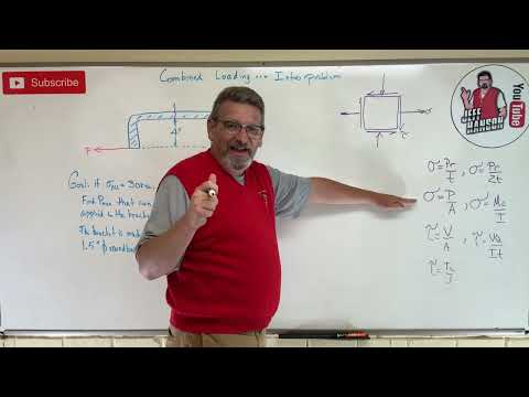 Mechanics of Material: Lesson 44 - Combined Loading Introduction Problem