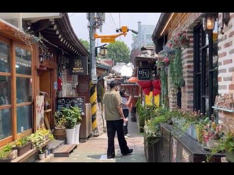 Vamos caminhar em Ikseon-dong em um dia quente de verão!