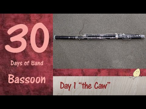 Day 1 - "Let's Get Started" - Bassoon - "The Caw" - 30 days of Band