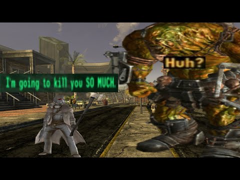 killing a behemoth with an axe in Fallout New Vegas