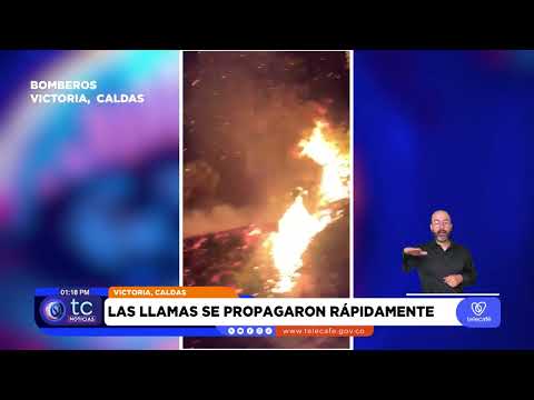 🔥 Cuarto incendio forestal pone en alerta a Victoria, Caldas
