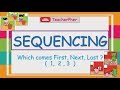 SEQUENCING WHAT COMES NEXT FOR KINDERGARTEN