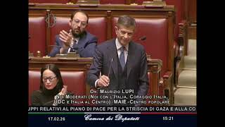 LUPI REPLICA A TAJANI: “NON POSSIAMO TIRARCI INDIETRO, ITALIA NEL BOARD OF PEACE PER COSTRUIRE PACE"