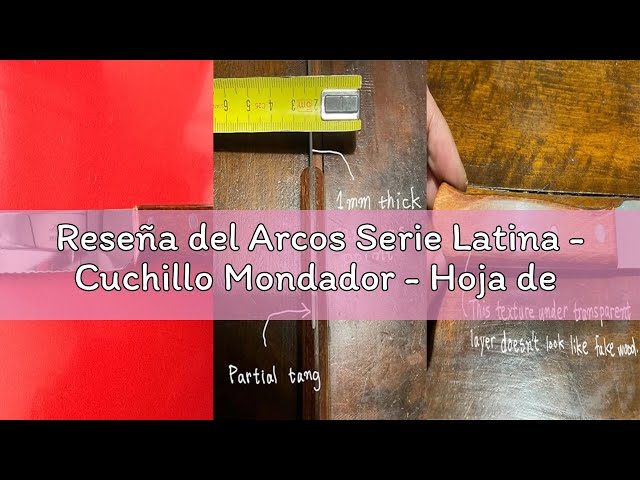 Vídeo relacionado con Arcos Serie Latina, Cuchillo Mondador, Hoja de 65 mm, Mango Madera