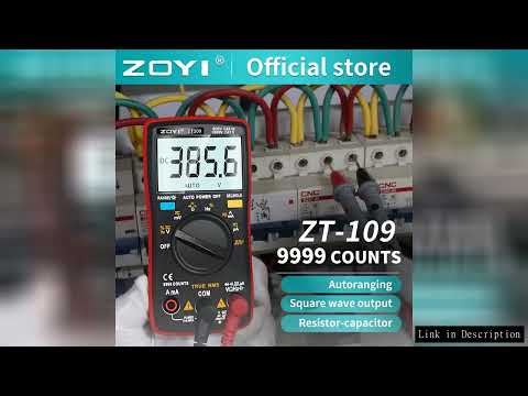 ZOYI ZT109/111 Digital Multimeter Transistor Tester Capacitor True-RMS Tester Automotive Electrical