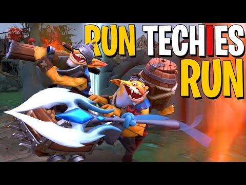 Run Techies Run! - DotA 2 Funny Moments | Powered by AMD