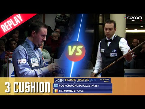 3 Cushion  - AGIPI 2010  - Frédéric CAUDRON vs Nikos POLYCHRONOPOULOS