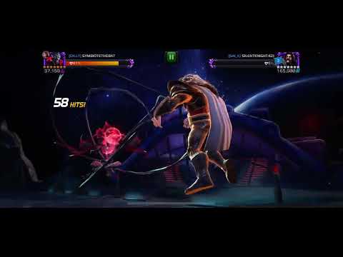 MCOC r2 Symbiote Supreme WRECKS r3 sig130 Serpent Boss in Alliance War!