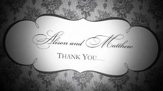preview picture of video 'French Classic Wedding Invitations -The Black & White Collection.avi'