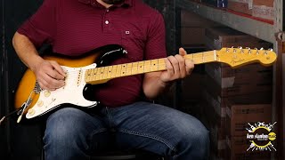 Video thumbnail for Fender JV Modified '50s Stratocaster HSS, Maple Fingerboard, 2-Color Sunburst Guitar Demo by Ken Stanton Music