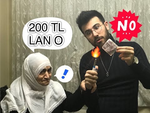 EVİN ORTASINDA 200 TL YAKTIM! ANANE TEPKİ!
