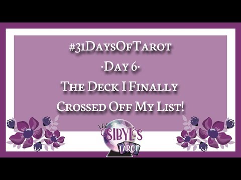 The Sibyl's Tarot  - The deck I finally crossed off my list in 2017 - Day 6 #31daysoftarot by Ethony