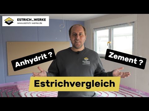 Welcher Estrich passt zu dir? | Zement vs Anhydritestrich | Estrich Werke
