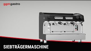 Machine à café porte-filtre – 2 groupes – avec système de préinfusion & 2 lances vapeur incluses