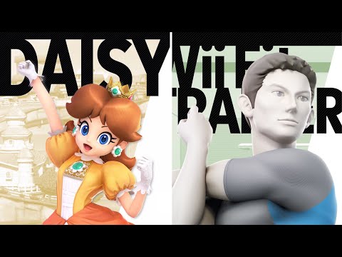 SUPER SMASH BROS ULTIMATE: DAISY VS WII FIT TRAINER (MALE)