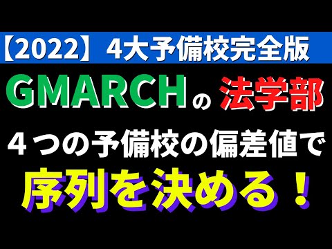 経営学科 明治大学/中央大学/法政大学など。GMARCHの法学部の序列【2022年】